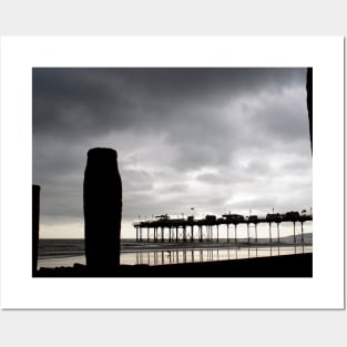 Teignmouth Pier And Beach Devon England UK Posters and Art